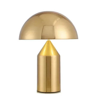 Lampe Champignon Dorée LED Métal Vintage Sans Fil Tactile Design Rétro 60-70 | Luxe - LAMPE-EN-CHAMPIGNON
