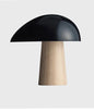 Lampe champignon design nordique noir bois LED ambiance cosy chambre lampe chevet scandinave minimaliste