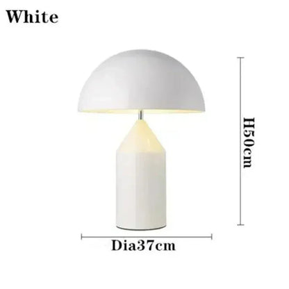 Lampe verre champignon blanche LED tactile 3 intensités protection yeux lumière exceptionnelle diffusion douce moderne