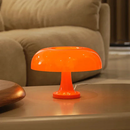 Lampe Champignon Orange LED Sans Fil Vintage Tactile Design Rétro 60-70 | Iconique - LAMPE-EN-CHAMPIGNON
