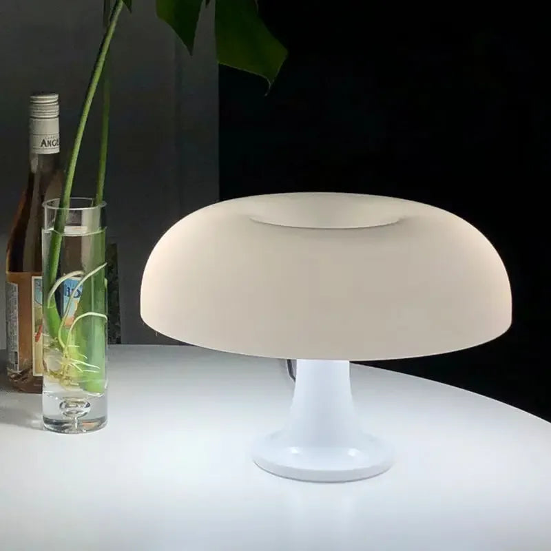 Lampe Champignon Blanche LED Sans Fil Scandinave Tactile Design Minimaliste | Élégante - LAMPE-EN-CHAMPIGNON