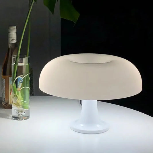 Lampe Champignon Blanche LED Sans Fil Scandinave Tactile Design Minimaliste | Élégante - LAMPE-EN-CHAMPIGNON