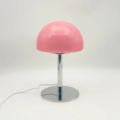 Lampe Champignon Bauhaus Vintage Rose LED Tactile Verre Design Rétro | Déco - LAMPE-EN-CHAMPIGNON
