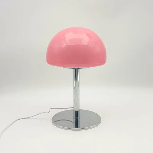 Lampe Champignon Bauhaus Vintage Rose LED Tactile Verre Design Rétro | Déco - LAMPE-EN-CHAMPIGNON