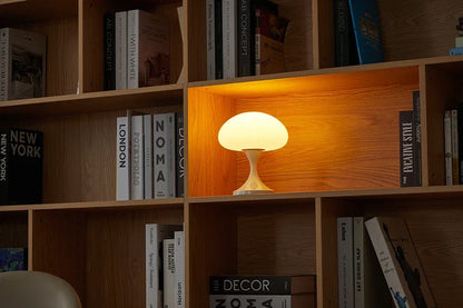 Lampe Champignon Blanche LED Rechargeable | Design Rétro 60-70 | 3 Intensités - LAMPE-EN-CHAMPIGNON