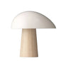Lampe Champignon Blanche Bois LED Sans Fil Design Scandinave Nordique | Décoration - LAMPE-EN-CHAMPIGNON