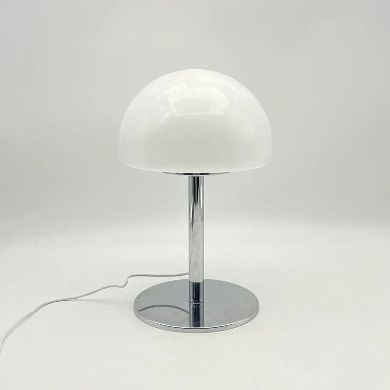 Lampe Champignon Bauhaus Vintage Blanche LED Tactile Verre Design Rétro | Déco - LAMPE-EN-CHAMPIGNON