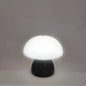 Lampe champignon noire veilleuse LED allumee chambre enfant bebe ambiance douce tactile sans fil rechargeable table chevet