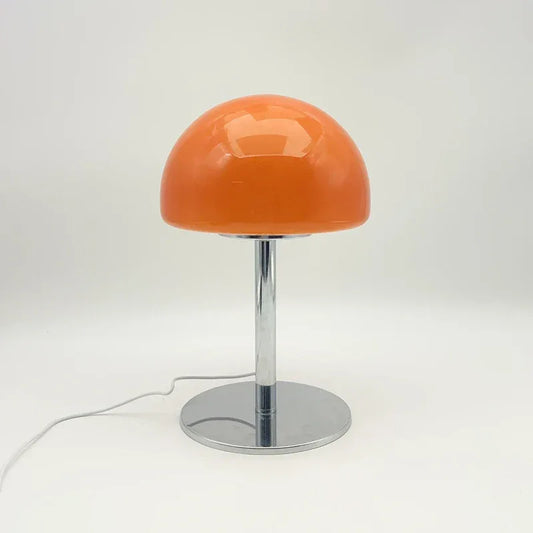 Lampe Champignon Bauhaus Vintage Orange LED Tactile Verre Design Rétro | Déco - LAMPE-EN-CHAMPIGNON